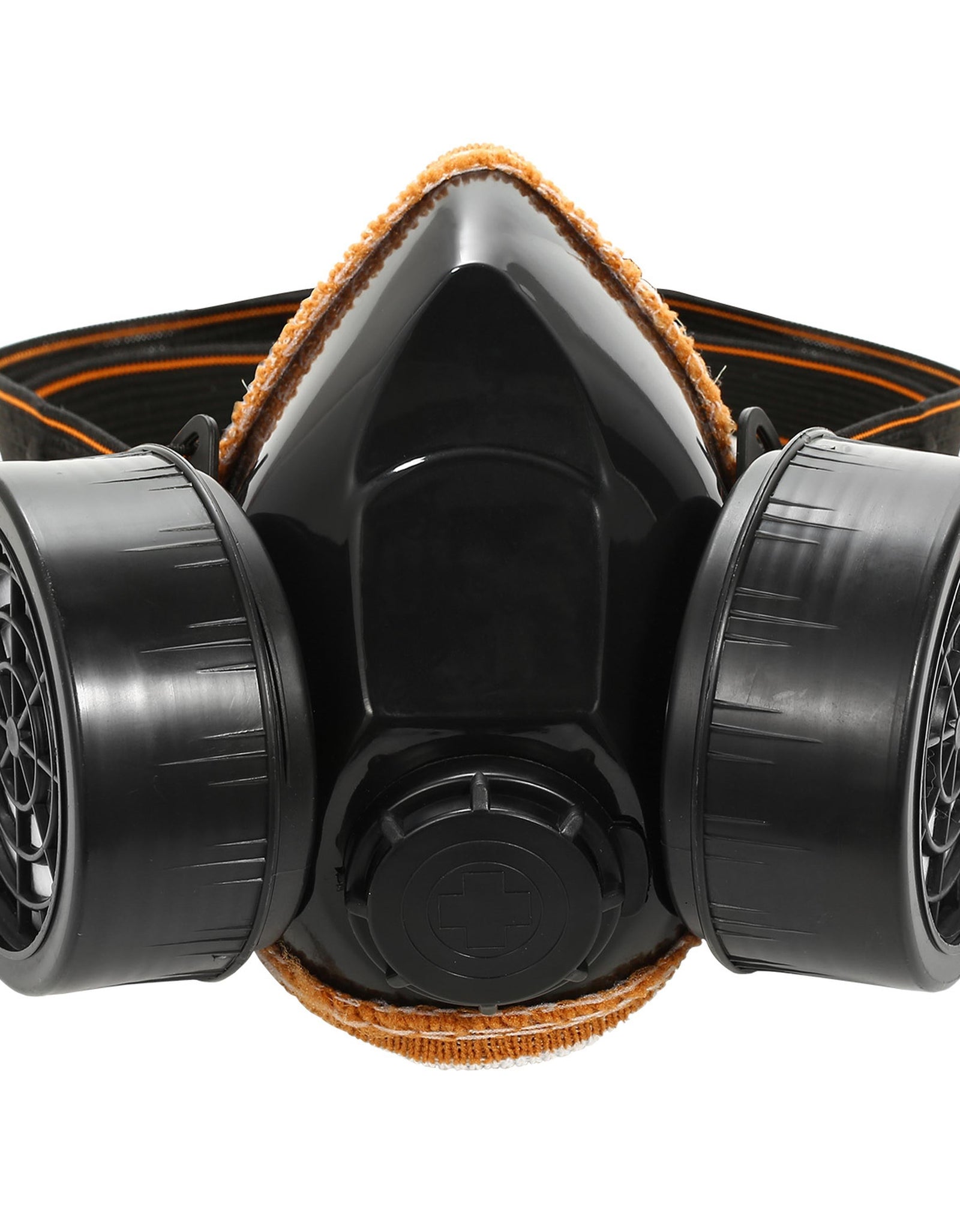 Respirator Mask Anti-Dust Industrial Gas Mask Paint Chemical Spray Protective Mask w/Goggles Dual Filter Cartridge