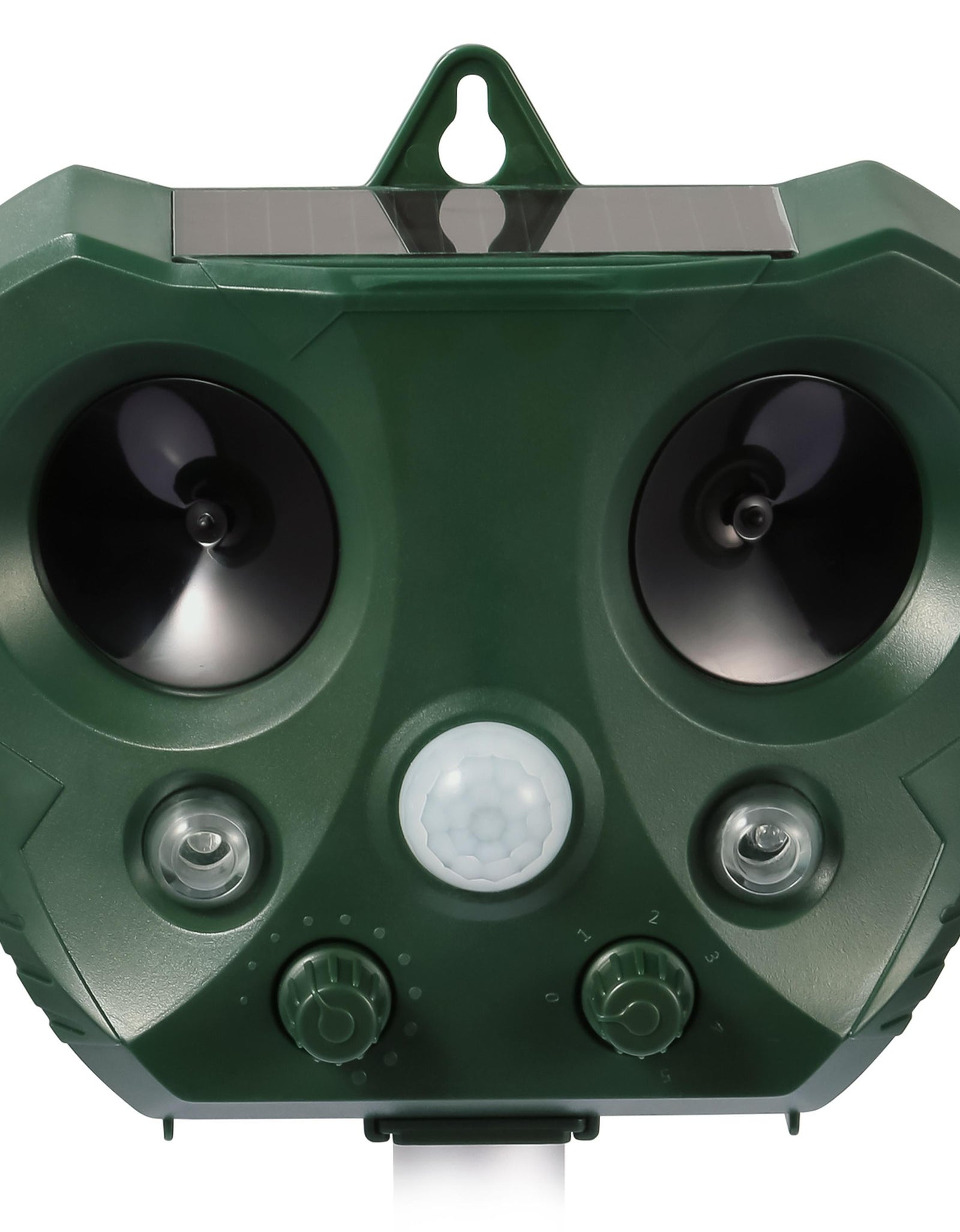 Ultrasonic Animal Repeller Solar Powered Repellent with Motion Sensor LED Flashing Lights IPX4 Waterproof Outdoor for Farm Garden Yard