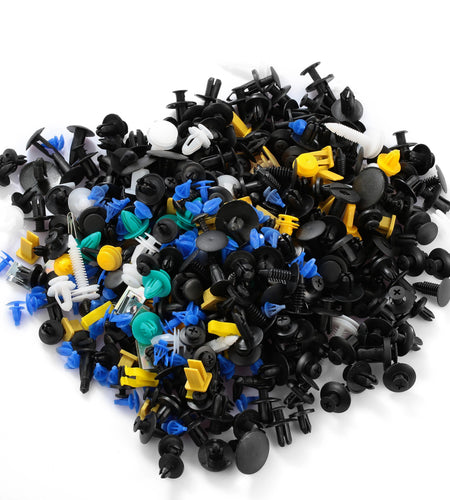 500Packs Bumper Fastener Rivets 30 Kinds Bumper Push Clips Fender Replacement Universally Fit for Honda Toyota Car Panel Skirt Shield Retainer
