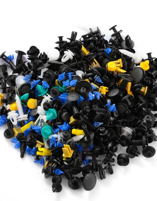 Load image into Gallery viewer, 500Packs Bumper Fastener Rivets 30 Kinds Bumper Push Clips Fender Replacement Universally Fit for Honda Toyota Car Panel Skirt Shield Retainer
