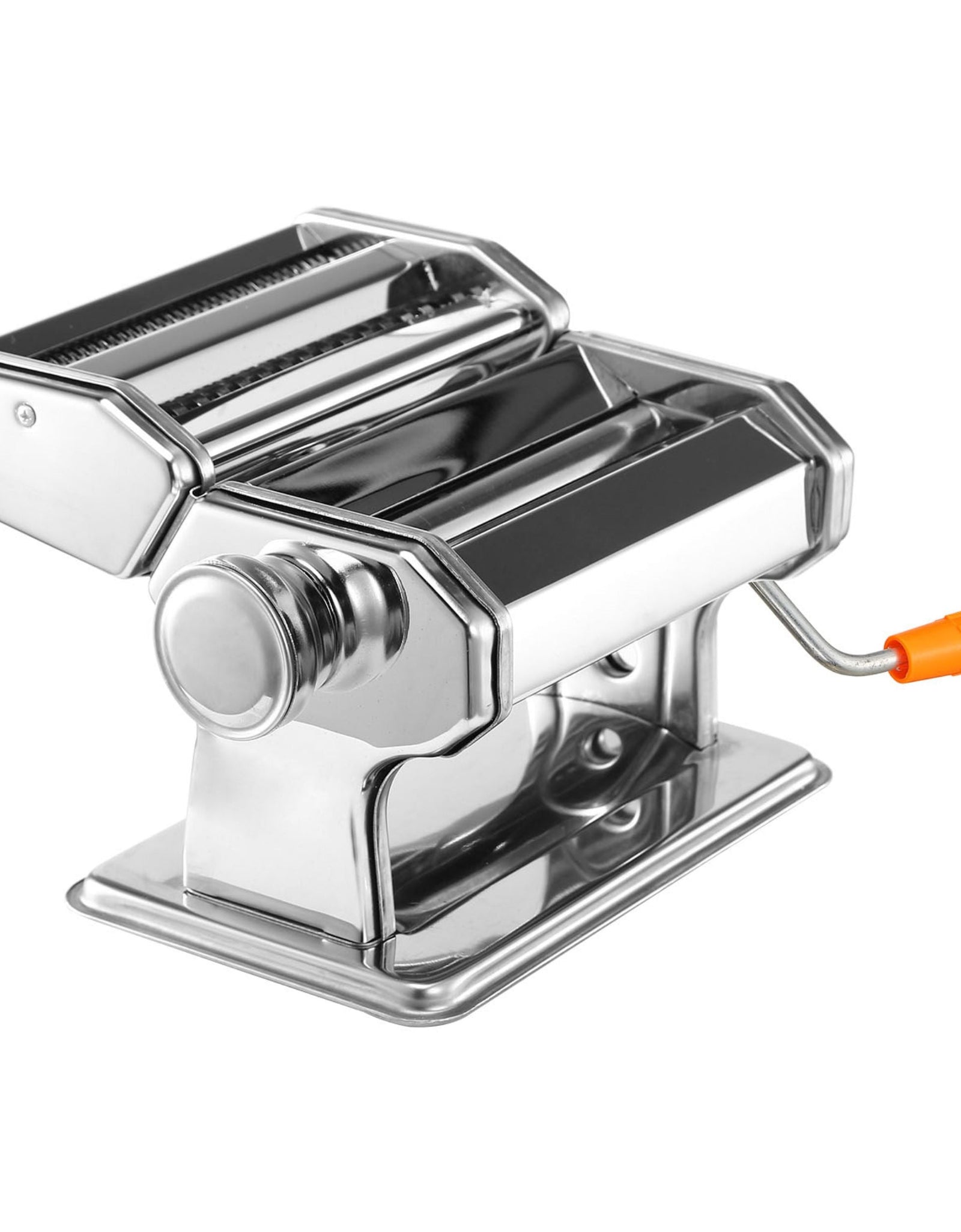 Stainless Steel Pasta Maker Roller - 6 Thickness Settings, Fettuccine Noodle - 1 Machine