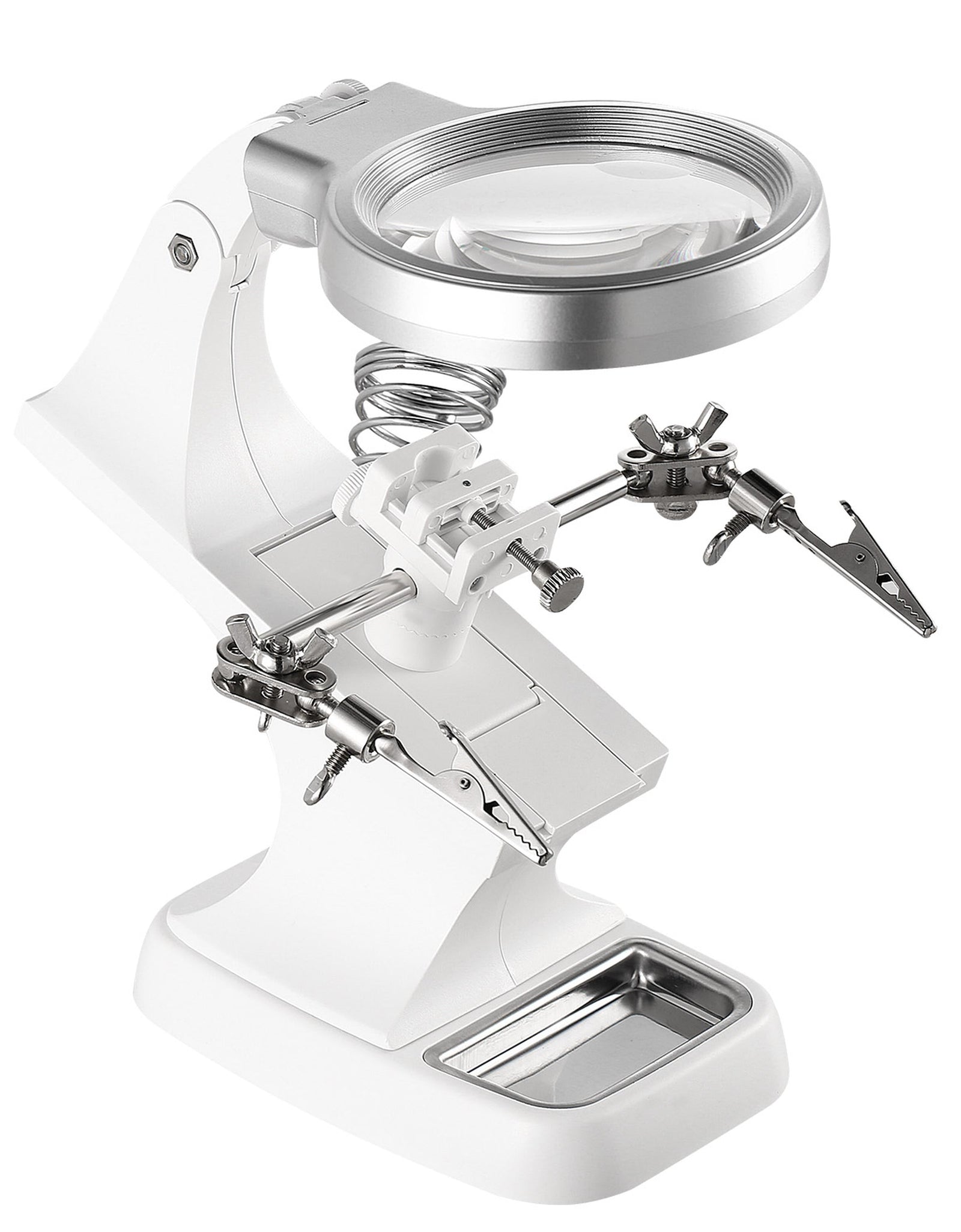 LED Light Helping Hands Magnifying Glass 3X/4.5X w/ 360�Adjust Third Hand Soldering Vise