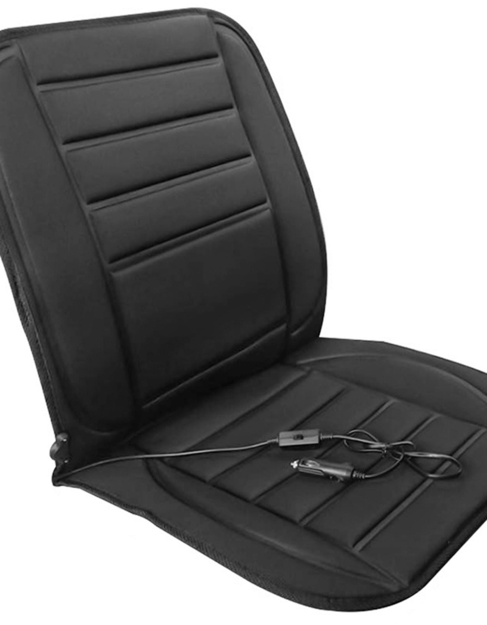 12V Heated Car Seat Cushion with Adjustable Temperature Controller - Fits Cars, Trucks, Vans, SUVs