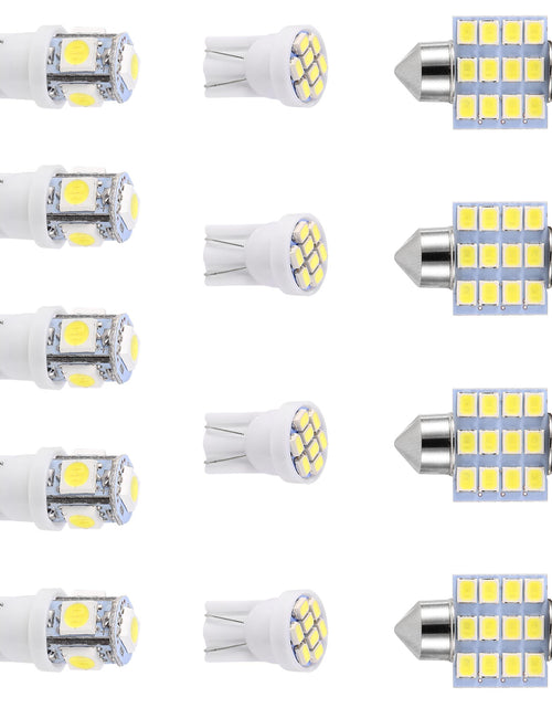 Load image into Gallery viewer, 13Pcs T10 31mm Festoon LED Light Bulb Interior Dome Map LED Lights License Plate Trunk Side Positioning Lights 6000K White
