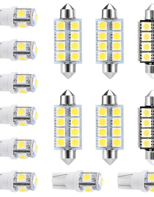 Load image into Gallery viewer, 14Pcs T10 41mm Festoon LED Light Bulb Interior Dome Map LED Lights License Plate Trunk Side Positioning Lights 6000K White
