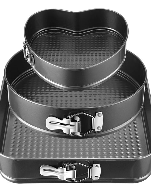 Load image into Gallery viewer, 3Pc Non-Stick Springform Cake Pan Set - Leakproof 9"10"11" Bakeware
