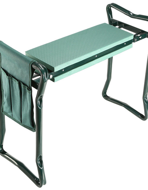 Load image into Gallery viewer, Foldable Garden Kneeler Seat w/ Kneeling Soft Cushion Pad Tools Pouch Portable Gardener Kneeling Bench Stool
