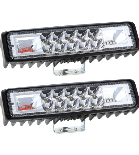6" LED Light Bar 160W 5000lm Offroad Driving Spot Lights Work Light Pods IP67 Waterproof Fog Light Spot Flood Beam for Jeep Trailer Truck Bus Boat  2P