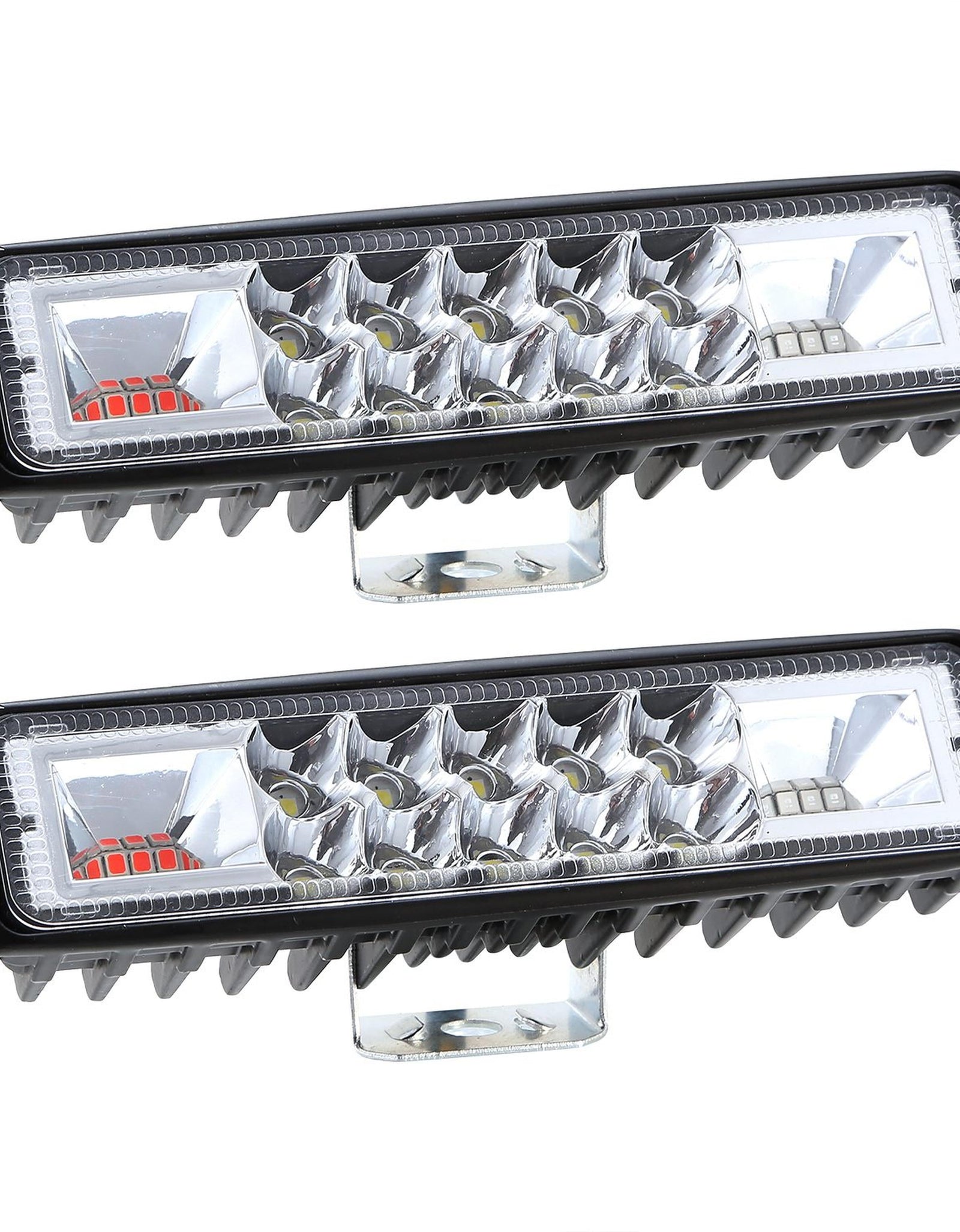 6" LED Light Bar 160W 5000lm Offroad Driving Spot Lights Work Light Pods IP67 Waterproof Fog Light Spot Flood Beam for Jeep Trailer Truck Bus Boat  2P