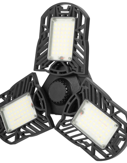 Load image into Gallery viewer, LED Garage Light,  E26/E27 80W 7000LM 6500K Garage Ceiling Light Deformable Workshop Lamp Die Cast Aluminum LED Ceiling Light Bulbs with 3 Adj

