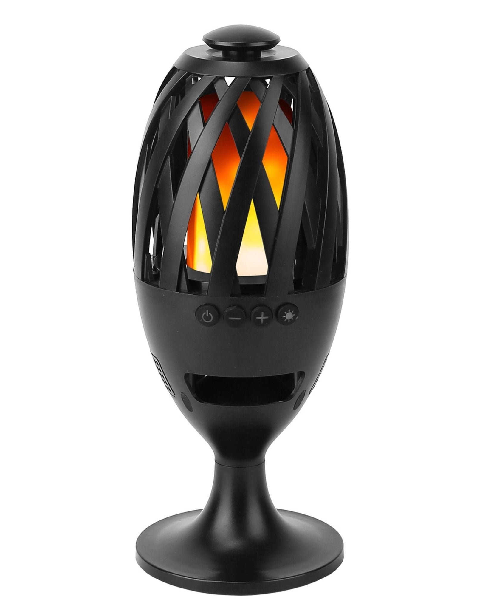 Waterproof LED Flame Speakers - Stereo Bass, Wireless, Outdoor Light-Up, Atmosphere LED Flickers, Patio Stake