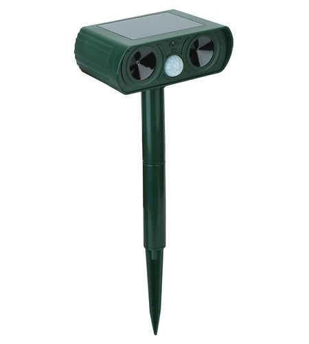 Ultrasonic Animal Repeller Solar Powered Motion Sensor Repellent IPX4 Waterproof Outdoor For Farm Garden Yard Repelling Deer Raccoon Cat Dog Rabbit Sq