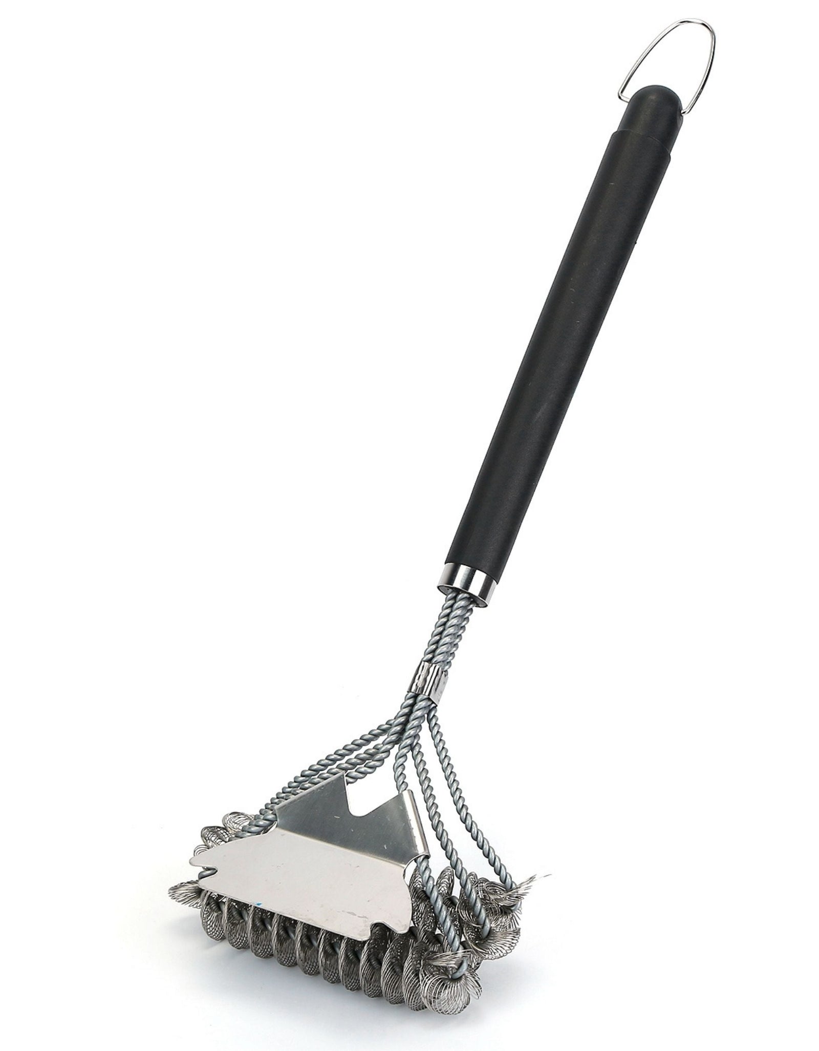 16.5in BBQ Grill Cleaning Brush - Stainless Steel Barbecue Cleaner & Scraper with Stiff Wire Bristles for Cooking Grates