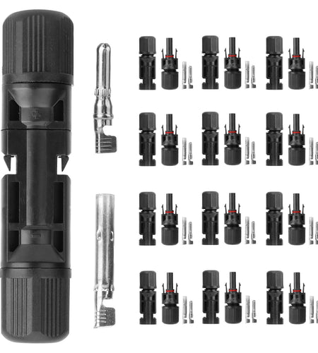 10 Pairs Solar Panel Connectors Solar Wire Adapter Male/Female IP67 Waterproof Connector Solar Panel Wire Connector