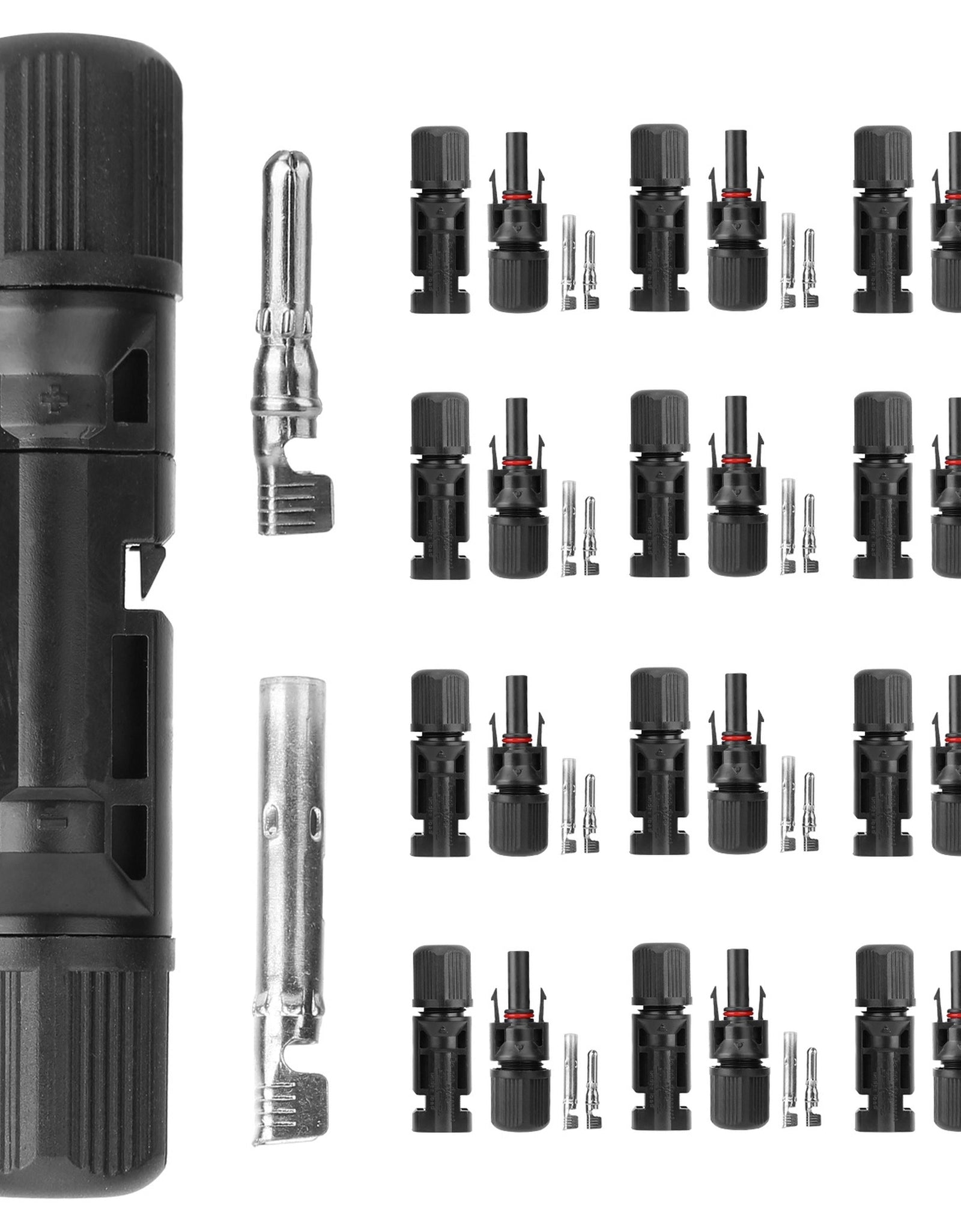 10 Pairs Solar Panel Connectors Solar Wire Adapter Male/Female IP67 Waterproof Connector Solar Panel Wire Connector