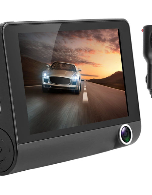 Load image into Gallery viewer, 1296P Car DVR Dash Cam 4In 3 Lens Recorder, Seamless Recording
