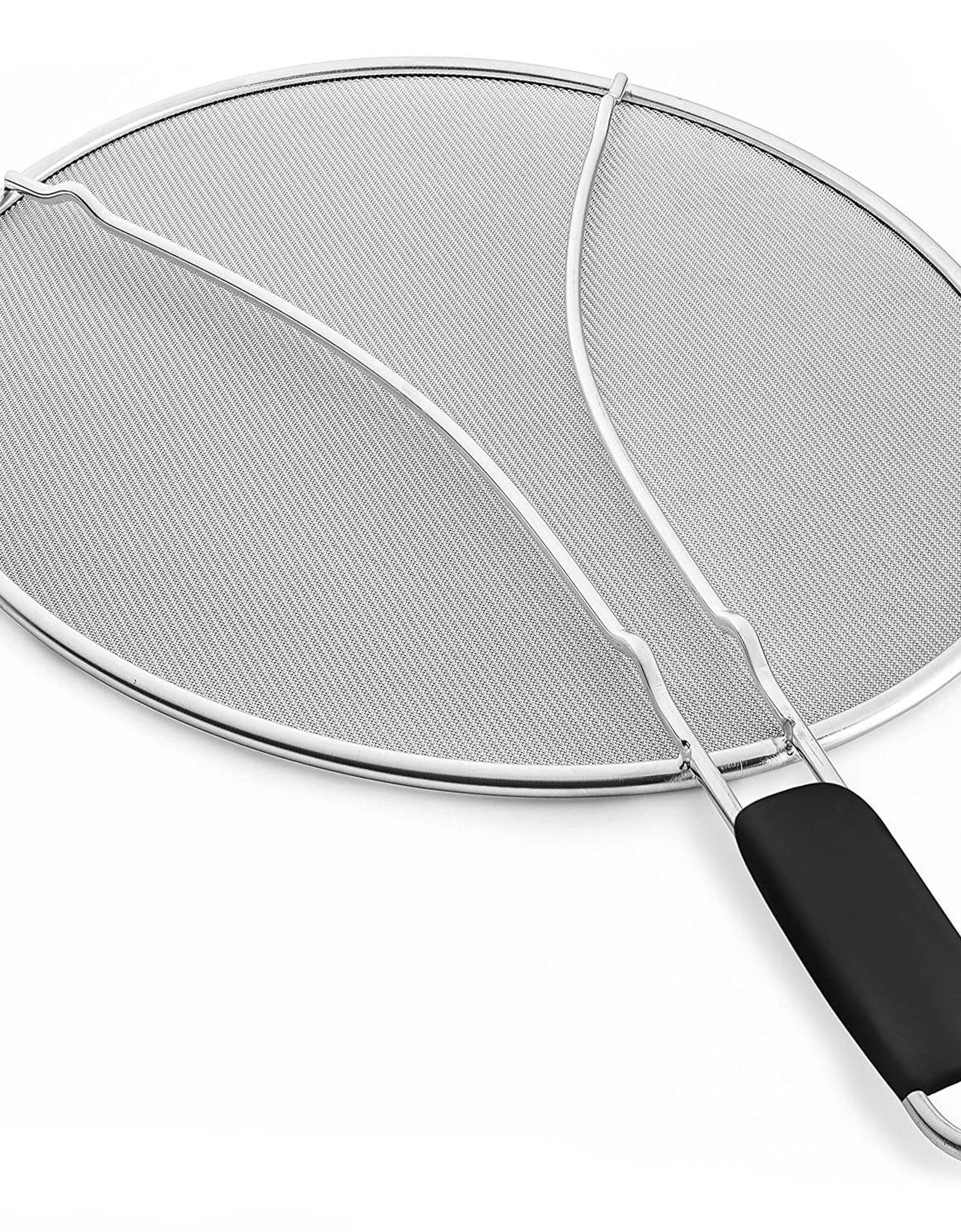 Grease Splatter Screen�13in Stainless Steel Fine Mesh Splash Mesh Shield Hot Oil Stopper w/ Resting Feet For Frying Pan Cooking Woks Skillets Pots Pan