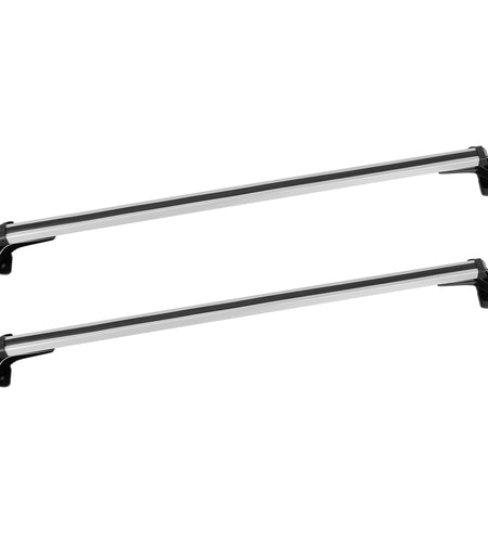 47.24in Universal Top Roof Rack Cross Bar Cargo Carrier Aluminum Crossbar Rack w/ 165LBS Capacity Fit for Most Vehicle Wagon Car Without Roof Side Rai