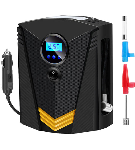 Tire Inflator 12V DC 100W 150PSI Digital Tire Pump w/LCD Display Electric Air Compressor Pump 20L/Min Air Flow