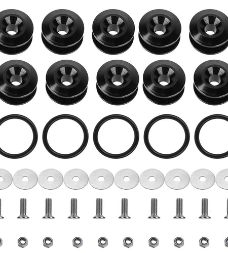 5Set Car Quick Release Bumper Fasteners Front Rear Bumper Holders Trunk Fender Hatch Lids Kit