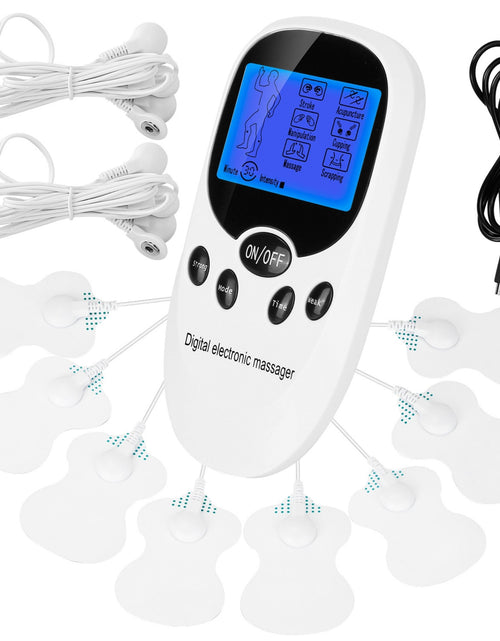 Load image into Gallery viewer, Dual Channel Electric Muscle Stimulator with Electrode Pads - Pain Relief Therapy

