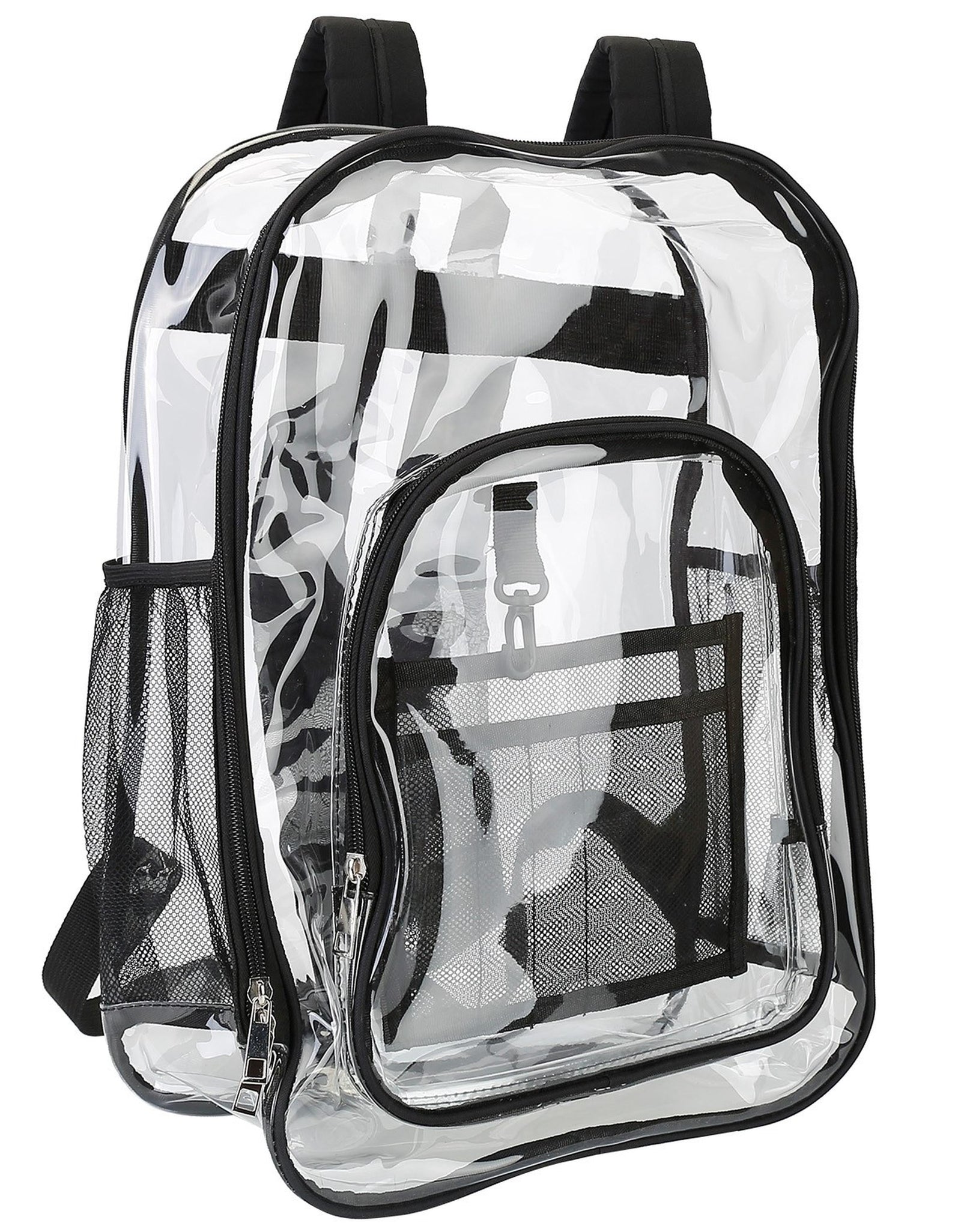Clear Backpack Heavy Duty Transparent Book Bag Waterproof PVC Clear Backpack 5.3Gal with Reinforced Strap for College Workplace