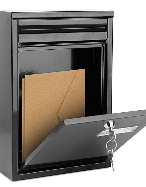 Load image into Gallery viewer, Lockable Wall Mount Mailbox - Galvanized Iron, 2 Keys - Secure Letter Post Box for Home &amp; Office
