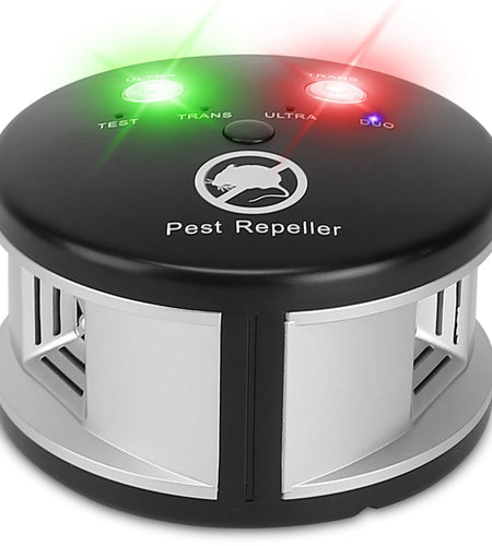 360� Ultrasonic Pest Repeller Electronic Plug-in Pest Control Mouse Chaser Blocker�Repellent Deterrent with Pressure Wave & Ultrasonic Sound for Indoo