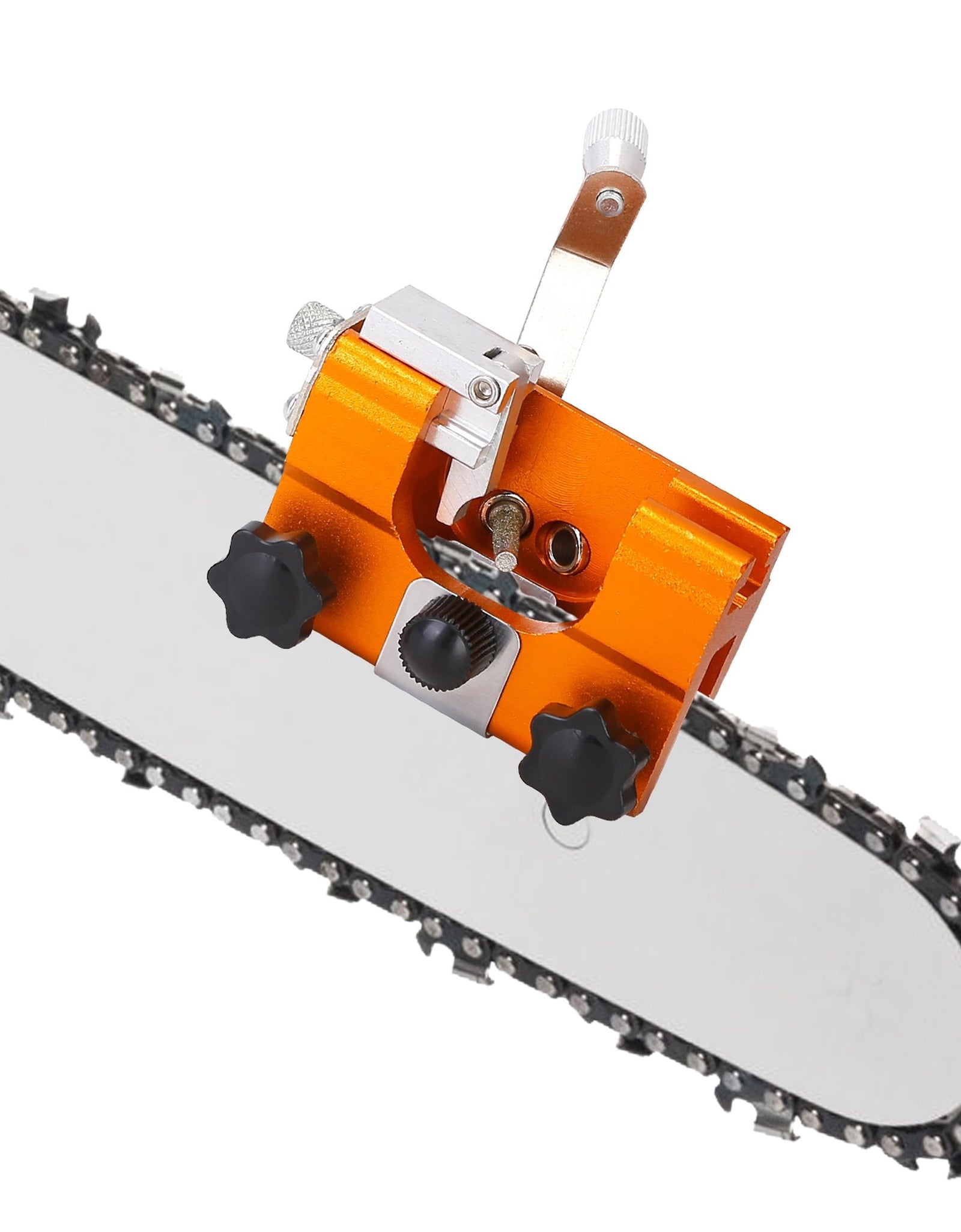 Chainsaw Chain Sharpening Jig Universal Chainsaw Sharpener Kit Hand Crank Chain Sharpener for Electric Saw for Lumberjack Garden Worker