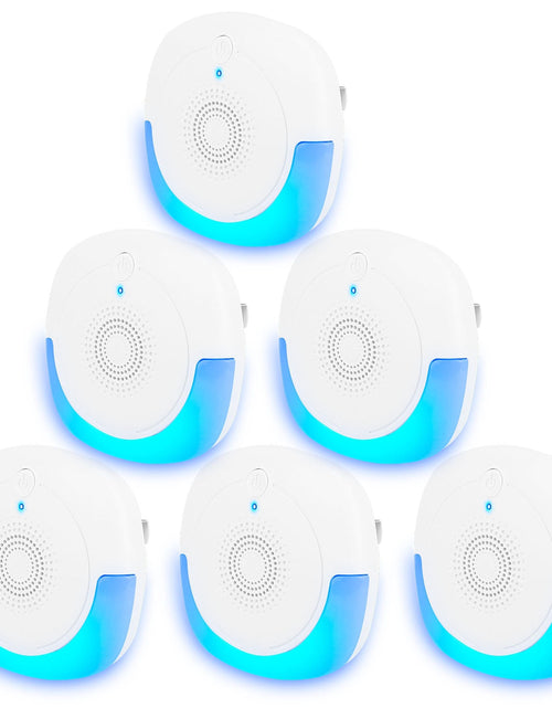 Load image into Gallery viewer, 6 Packs Ultrasonic Pest Repellers Plug-In Indoor Pest Control Mouse Repellent Chaser Deterrent for Home Kitchen Office Warehouse Hotel
