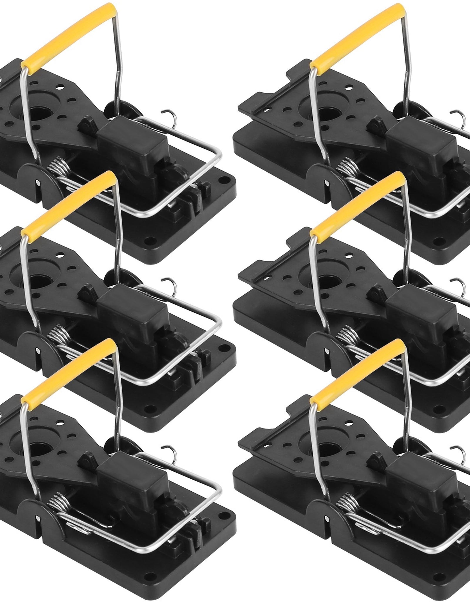 6Packs Mouse Traps Reusable Rat Rodent Killer Effective Pest Control Mouse Catcher Mice Snap Kill Trap