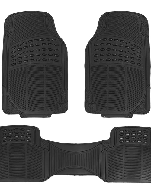 Load image into Gallery viewer, 3Pcs Automotive Floor Mats Set Front Rear PVC Rubber Floor Mats Heavy Duty Drive Vehicle Car Mats with Trimmable Design Fit Most Cars SUVs Trucks
