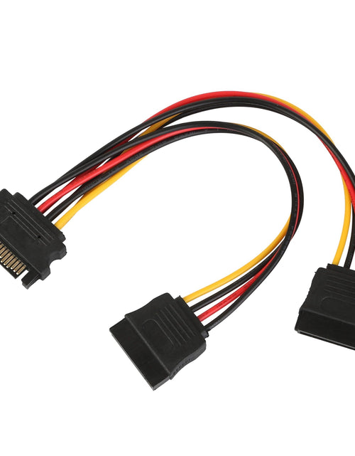 Load image into Gallery viewer, 15 Pin Y Splitter Cable Adapter Male To Female Converter Cord for Hard Drive
