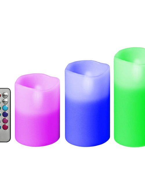 Load image into Gallery viewer, 3Pcs Flameless Votive Candles - Wireless LED Flickering w/ Remote Control Timer (Battery Operated)

