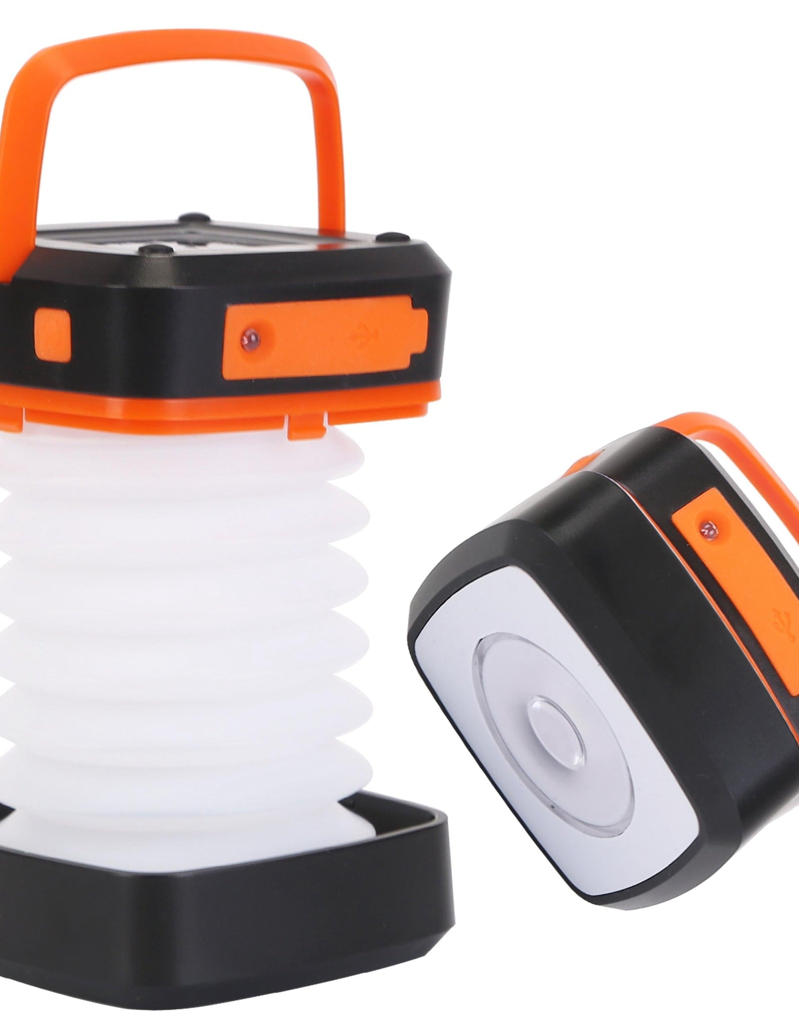 Solar Camping Lantern LED Collapsible Tent Lamp USB Rechargeable Portable Emergency Camping Light for Hiking Fishing Outdoor