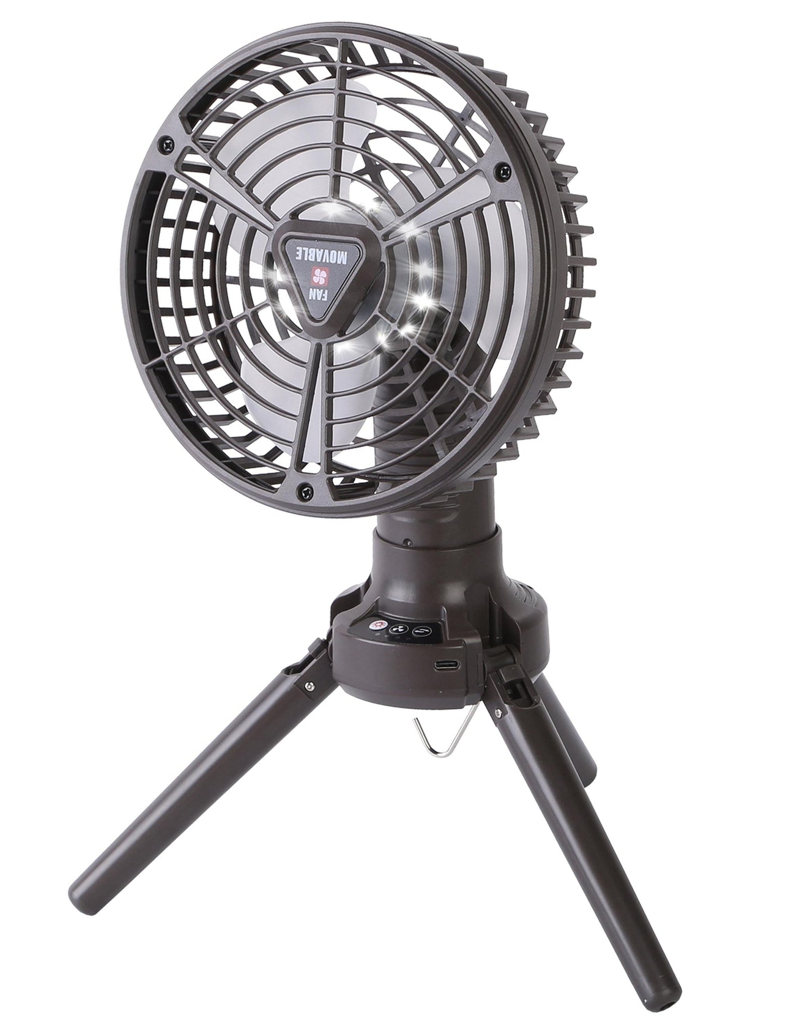 10400mah Portable Camping Fan with LED Light Rechargeable Tripod Tent Hanging Fan Lantern Portable Foldable Oscillating Table Fan with 3 Brightness 4