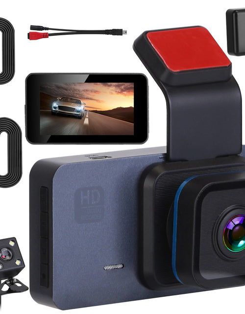 Load image into Gallery viewer, 1080P Dual Lens Dash Cam Vehicle Driving Recorder Car DVR with WiFi GPS G-Sensor APP Control Motion Detection Parking Monitor Night Vision
