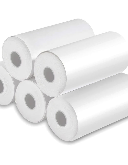 Load image into Gallery viewer, 5 Rolls Regular Printer Paper Plate Mini Thermal Printing Paper White Mini Printer Photo Paper Fit for Wireless Thermal Mini Printer 57x25mm

