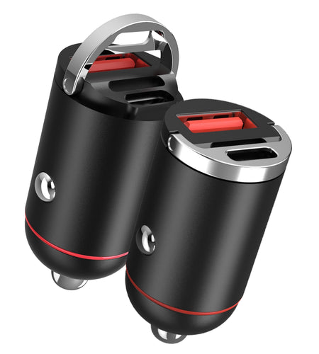 2Pcs 100W USB Type-C Car Charger QC4.0 PD3.0 USB Fast Charging Adapter Dual Port Car Cigarette Lighter Compatible with iPhone14/13/12 IPad Samsung