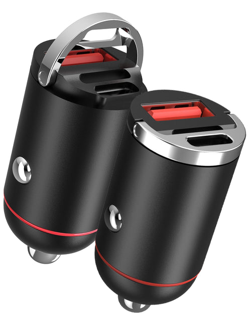 Load image into Gallery viewer, 2Pcs 100W USB Type-C Car Charger QC4.0 PD3.0 USB Fast Charging Adapter Dual Port Car Cigarette Lighter Compatible with iPhone14/13/12 IPad Samsung
