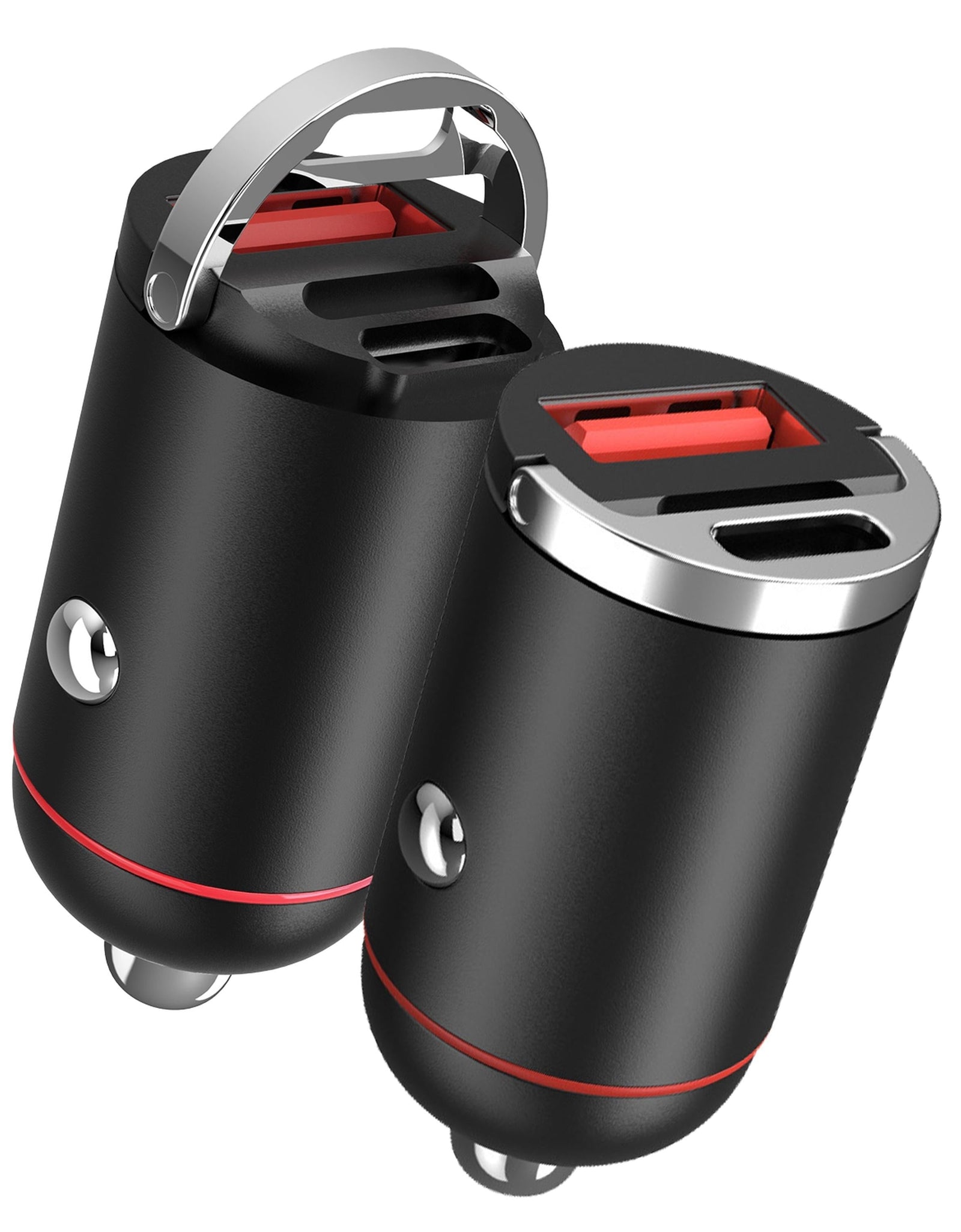 2Pcs 100W USB Type-C Car Charger QC4.0 PD3.0 USB Fast Charging Adapter Dual Port Car Cigarette Lighter Compatible with iPhone14/13/12 IPad Samsung