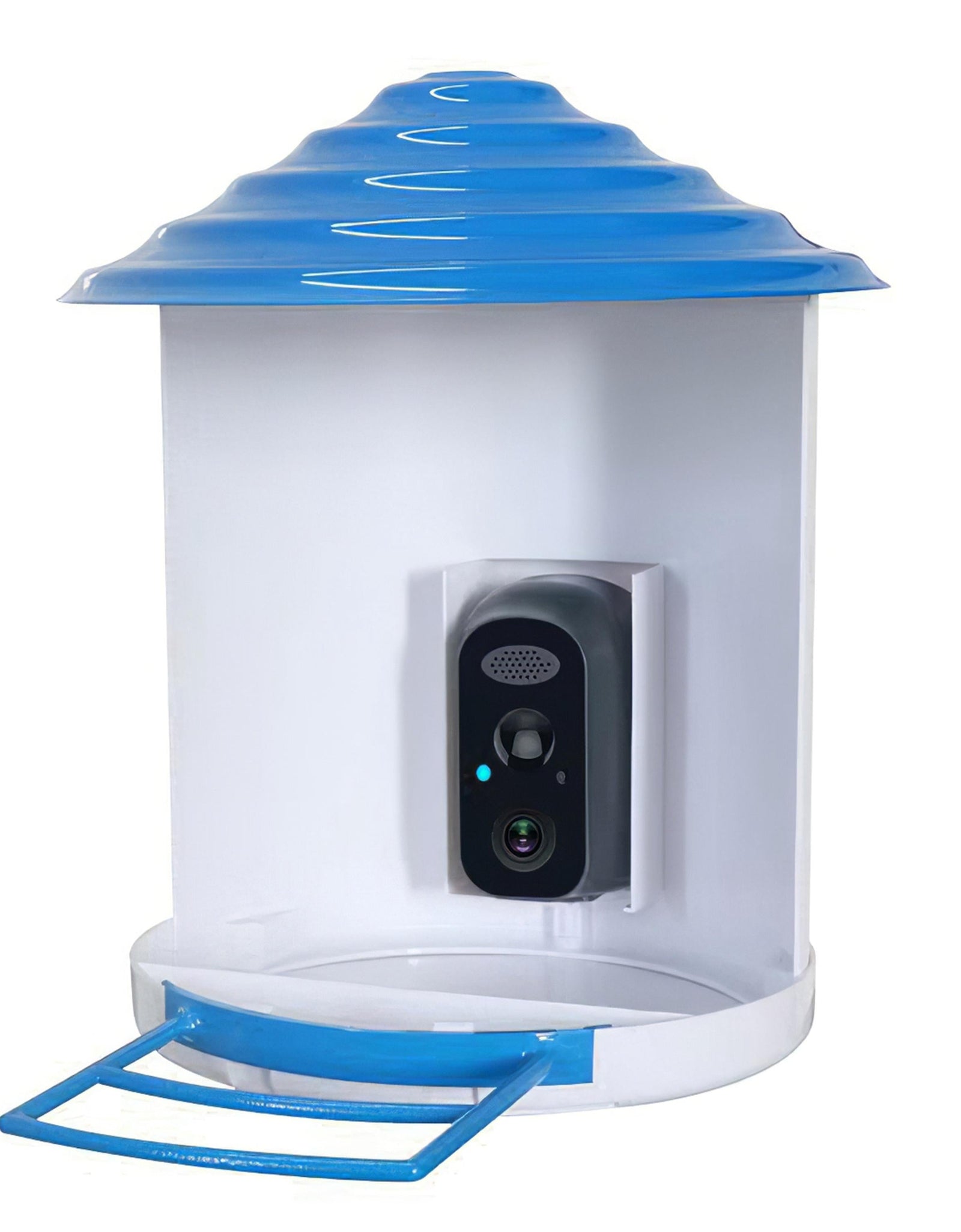 Smart Bird Feeder with Solar Powered Camera 1080P HD AI Identify PIR Motion Auto Capture Video Cloud Card Storage WiFi Connection App Control IP65 Wat