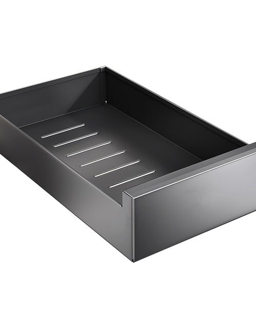 Load image into Gallery viewer, Pull Out Cabinet Organizer Carbon Steel Slide Out Drawer Storage Smooth Quiet Slide Rails for Kitchen Bathroom Living Room Black 11.81x16.92x2.75inch
