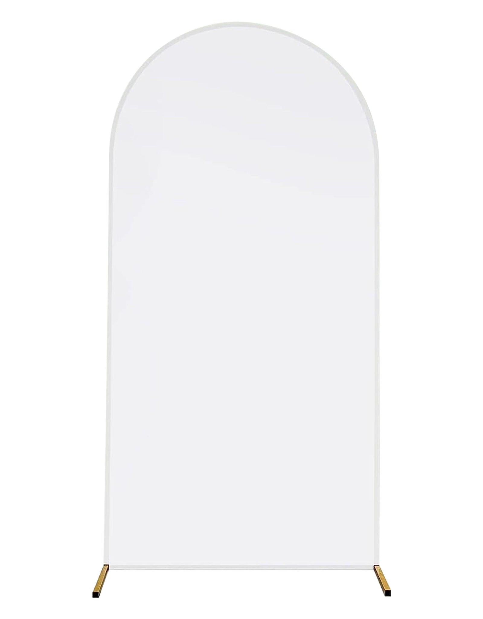 Arch Backdrop Stand Cover 3.28x6.56FT White Spandex Fitted Wedding Arch Cover Elastic Double-Sided Background Covering for Birthday Party Ceremony Dec