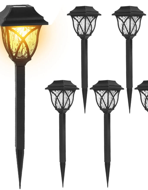 Load image into Gallery viewer, 6Pack Solar Powered Stake Light Outdoor Decorative Landscape Lamp IP45 Waterproof Auto On Off Outdoor Light for Pathway Garden Yard Patio
