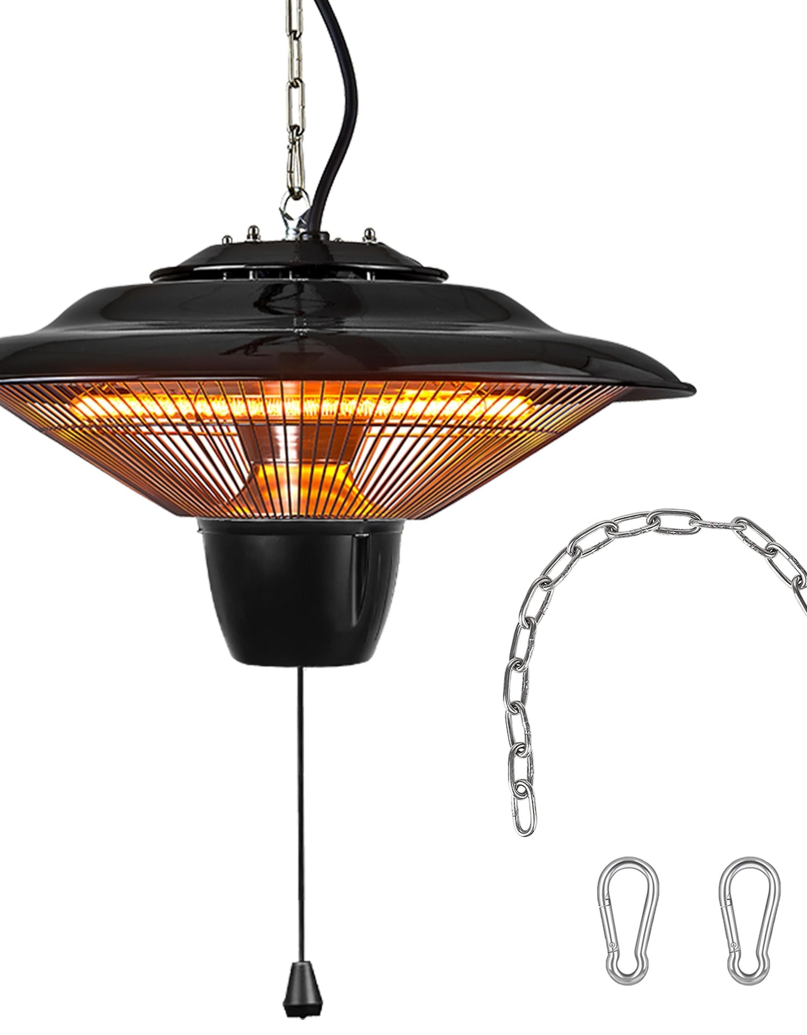 1500W Outdoor Patio Heater, Ultra-Quiet, IP23 Waterproof, Ceiling Mounted