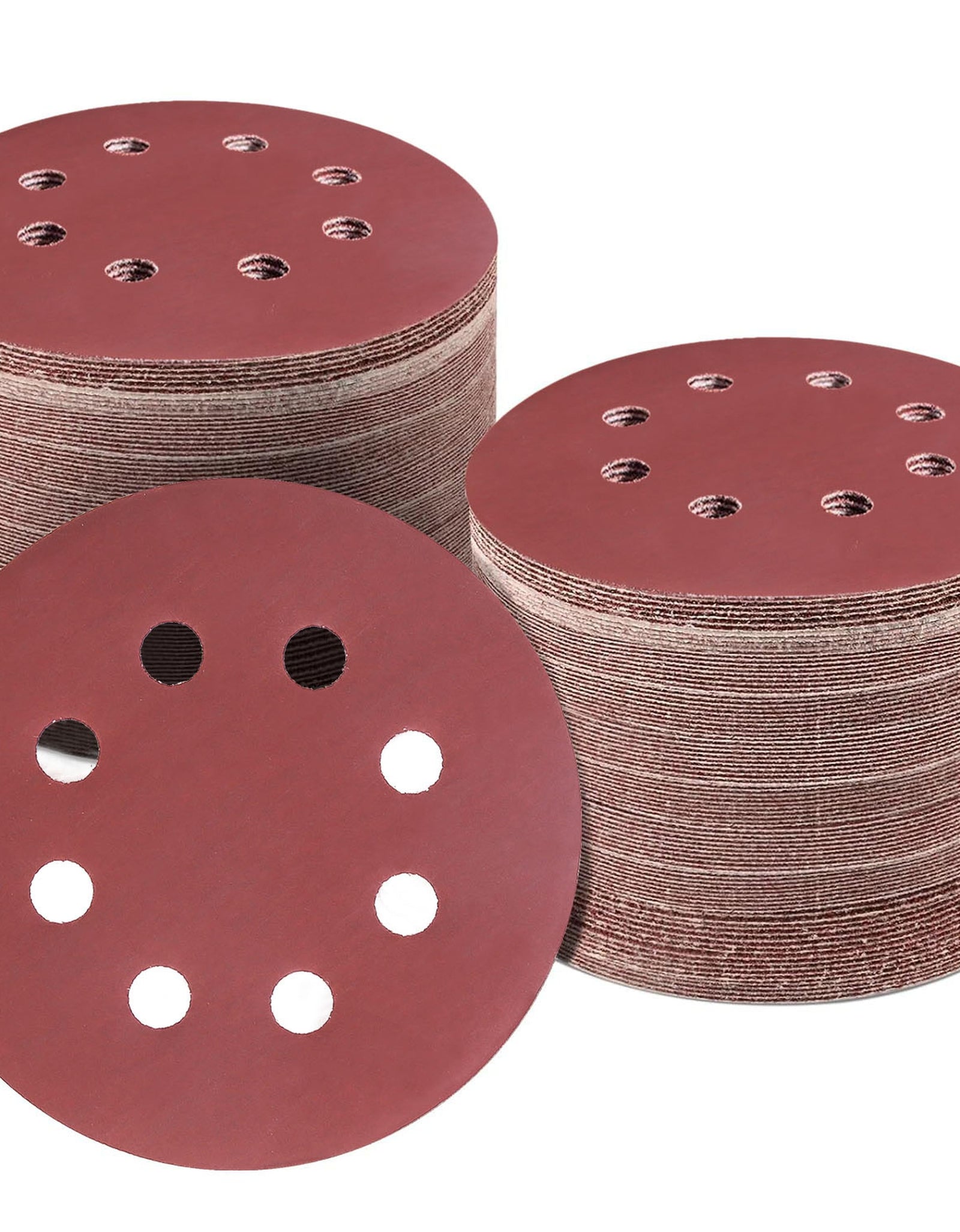 120Pack 5 Inch 8 Hole Round Sandpapers Random Orbital Sander Pads Sanding Discs 2000Grit