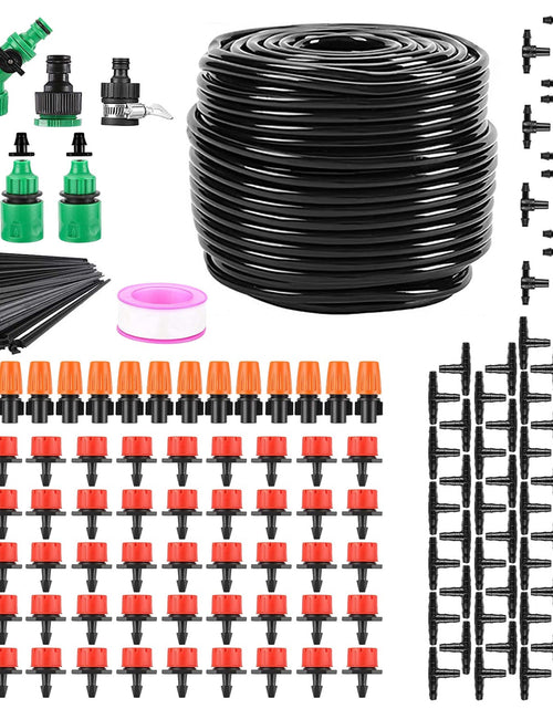 Load image into Gallery viewer, 164FT Drip Irrigation Kit Automatic Garden Irrigation System Misting Plant Watering Drip Kit for Garden Greenhouse Flower Bed Patio Lawn
