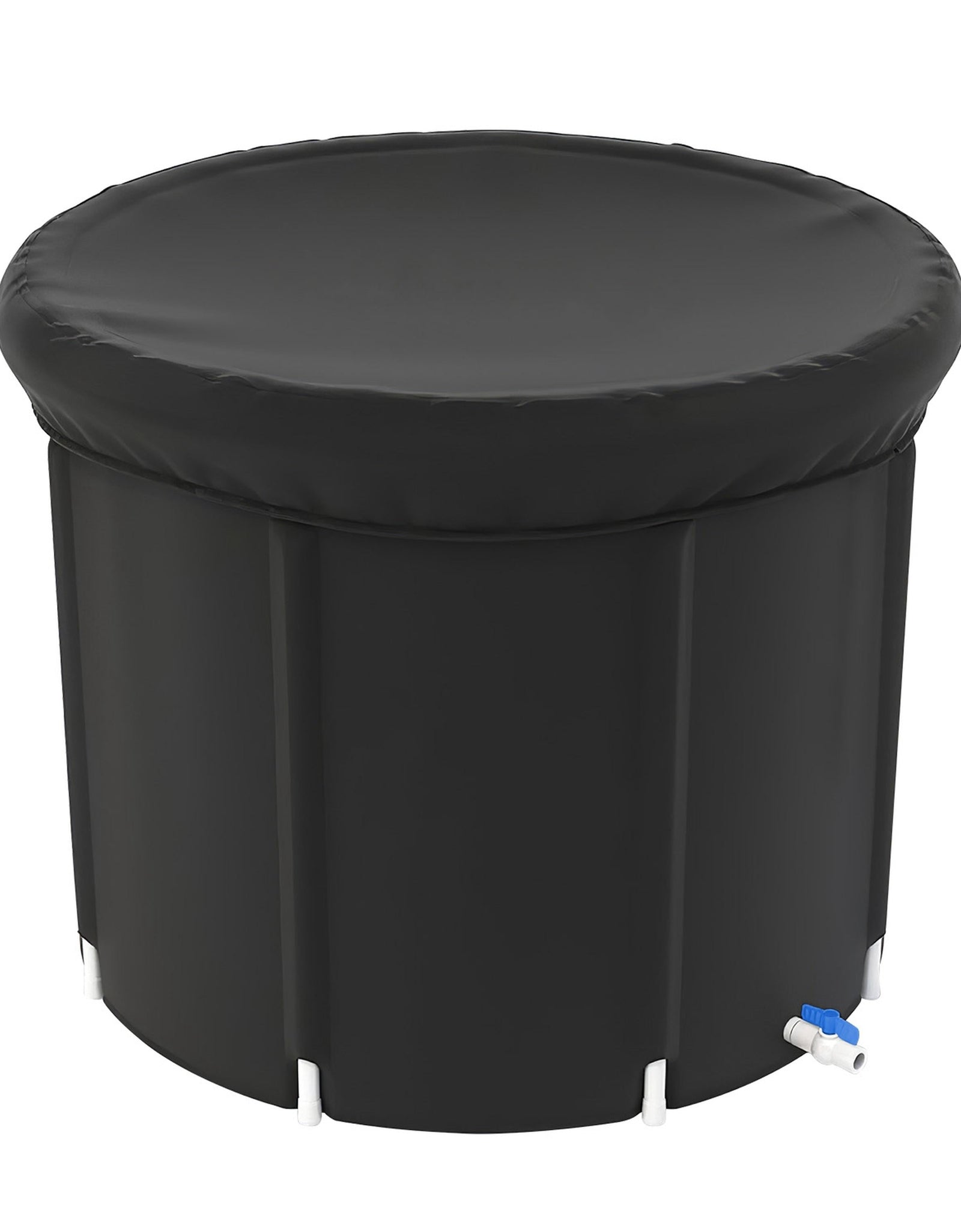 97Gal Large Size Ice BathTub with Cover for Adults Athletes Recovery Cold Water Therapy Outdoor Portable Cold Plunge Tub 660LBS Load Capacity 33.46x29