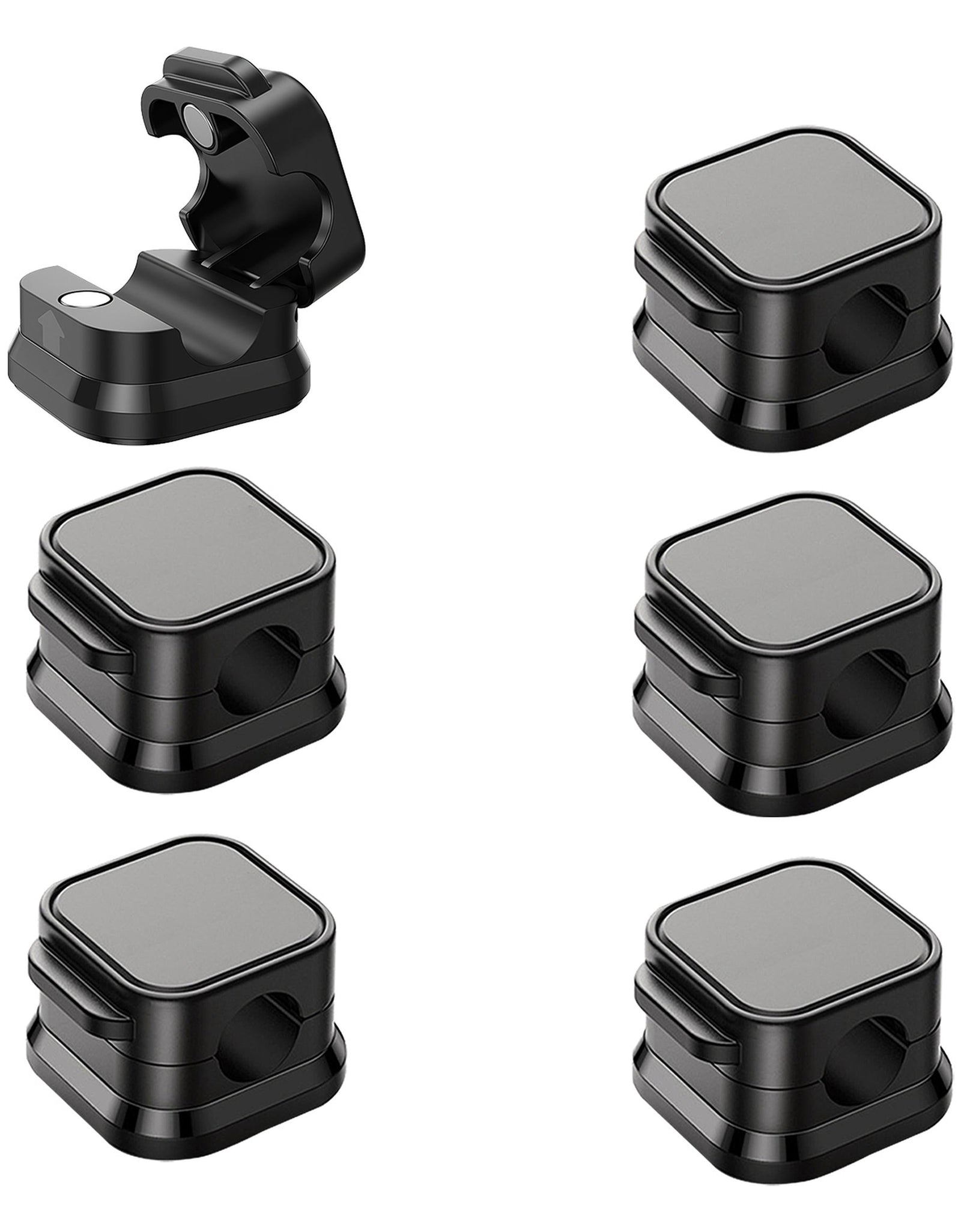 6 Pack Magnetic Cable Clips Magnetic Cord Organizer Adhesive Wire Holder For Home Office Car Desk Nightstand Wall